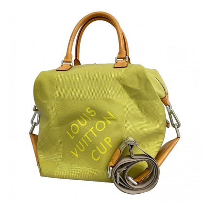 Louis Vuitton Handbag Damier Jehan Louis Vuitton Cup America Cube M80633 Lime