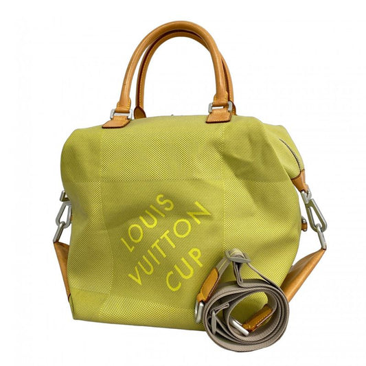 Louis Vuitton Handbag Damier Jehan Louis Vuitton Cup America Cube M80633 Lime