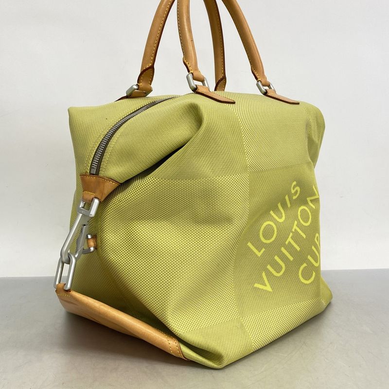 Louis Vuitton Handbag Damier Jehan Louis Vuitton Cup America Cube M80633 Lime