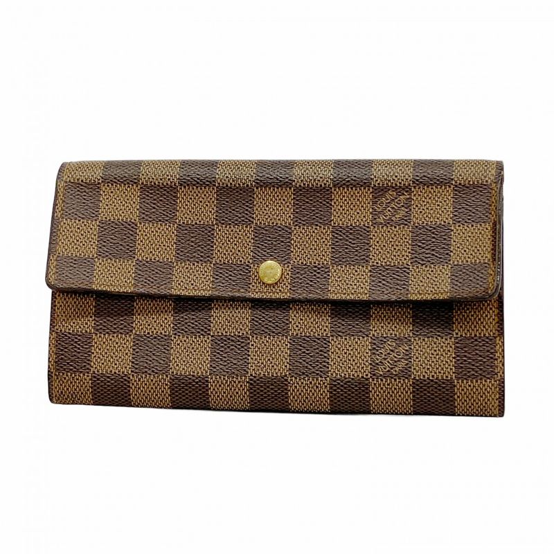 Louis Vuitton Long Wallet Damier Pochette Portmonnais Cles Di N61724 Ebène