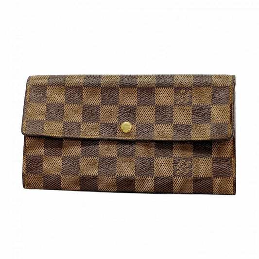 Louis Vuitton Long Wallet Damier Pochette Portmonnais Cles Di N61724 Ebène
