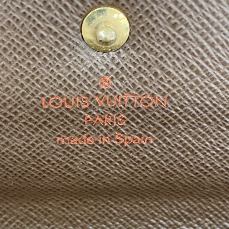 Louis Vuitton Long Wallet Damier Pochette Portmonnais Cles Di N61724 Ebène