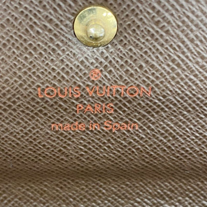 Louis Vuitton Long Wallet Damier Pochette Portmonnais Cles Di N61724 Ebène