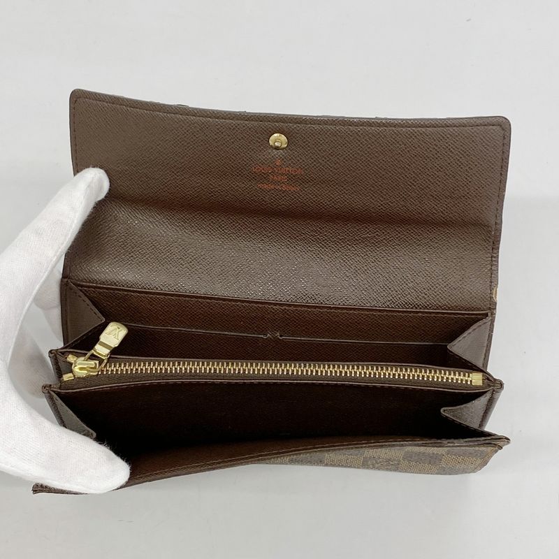 Louis Vuitton Long Wallet Damier Pochette Portmonnais Cles Di N61724 Ebène