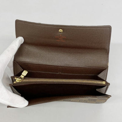 Louis Vuitton Long Wallet Damier Pochette Portmonnais Cles Di N61724 Ebène