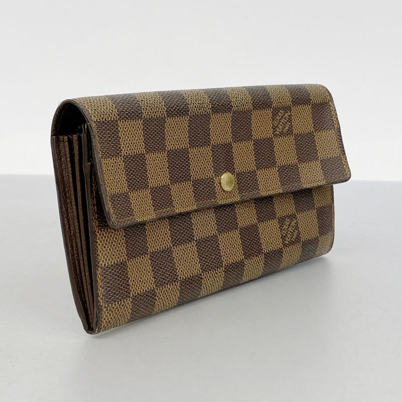 Louis Vuitton Long Wallet Damier Pochette Portmonnais Cles Di N61724 Ebène