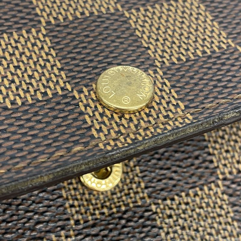 Louis Vuitton Long Wallet Damier Pochette Portmonnais Cles Di N61724 Ebène