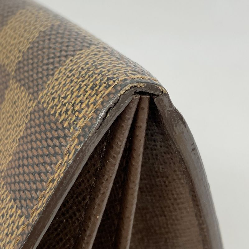 Louis Vuitton Long Wallet Damier Pochette Portmonnais Cles Di N61724 Ebène