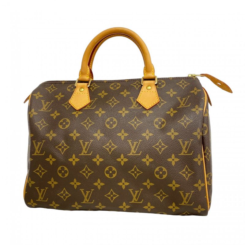 Louis Vuitton Handbag Monogram Speedy 30 M41108 Brown Ladies