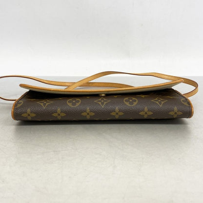 Louis Vuitton Shoulder Bag Monogram Pochette Twin GM M51852 Brown Ladies