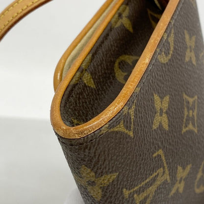 Louis Vuitton Shoulder Bag Monogram Pochette Twin GM M51852 Brown Ladies