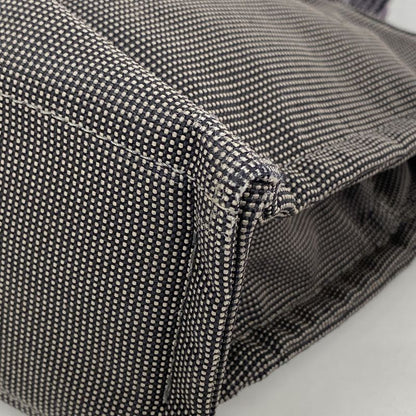 Hermes Handbag Her Line PM Canvas Gray Silver Hardware Women