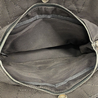 Hermes Handbag Her Line PM Canvas Gray Silver Hardware Women