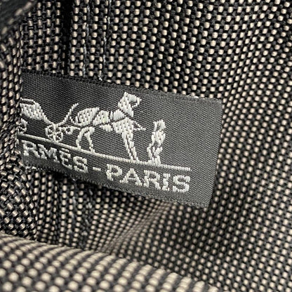 Hermes Handbag Her Line PM Canvas Gray Silver Hardware Women