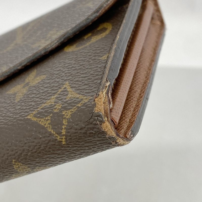 Louis Vuitton Long Wallet Monogram Portefeuille Sarah M60531 Brown Ladies