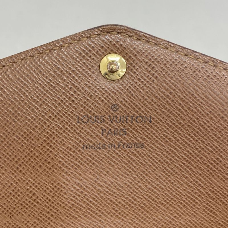 Louis Vuitton Long Wallet Monogram Portefeuille Sarah M60531 Brown Ladies