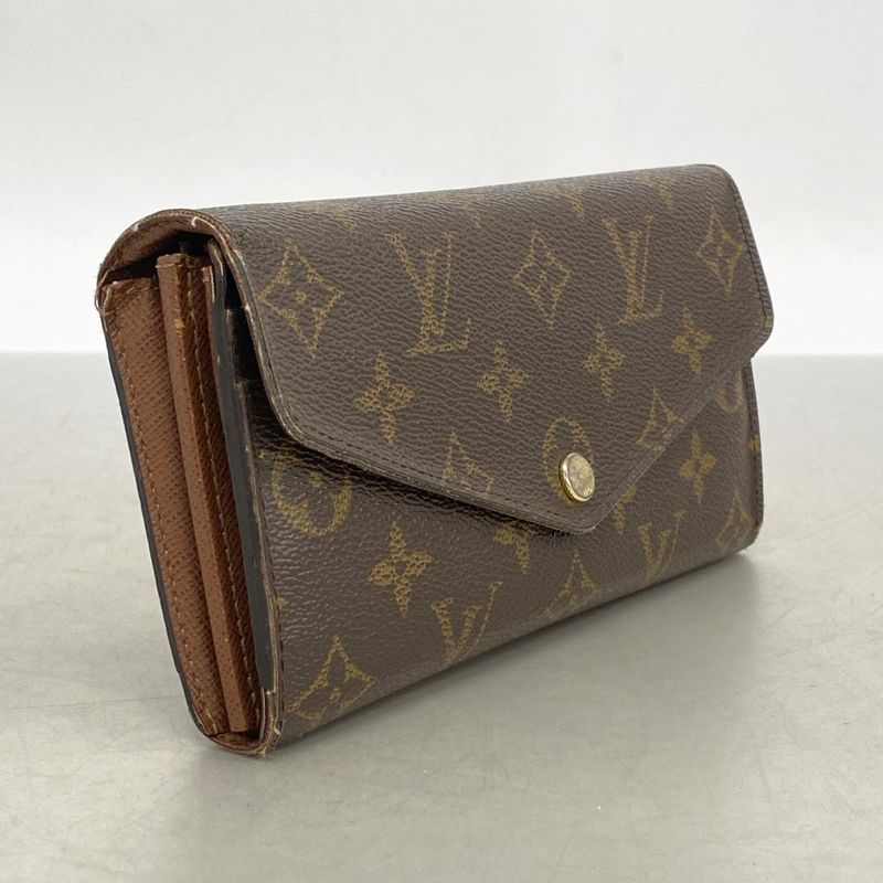 Louis Vuitton Long Wallet Monogram Portefeuille Sarah M60531 Brown Ladies
