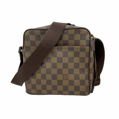 Louis Vuitton Shoulder Bag Damier Olaf PM N41442 Ebene Womens