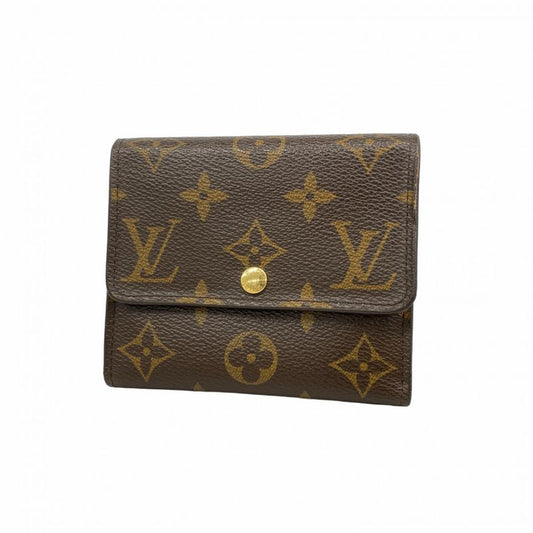 Louis Vuitton Trifold Wallet Monogram Portefeuille Anais M60402 Brown Men Women