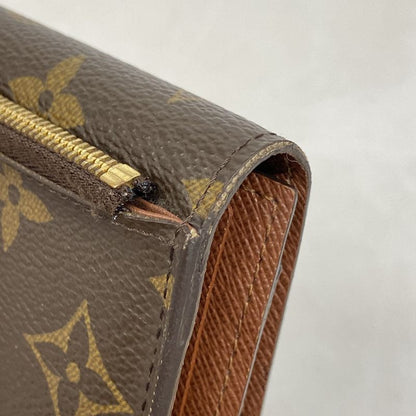 Louis Vuitton Trifold Wallet Monogram Portefeuille Anais M60402 Brown Men Women