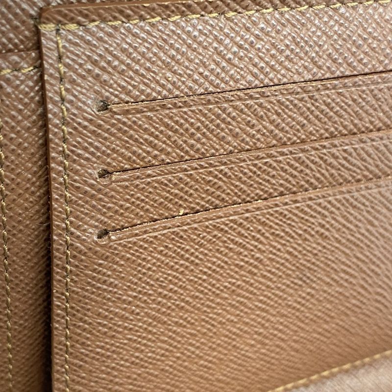Louis Vuitton Trifold Wallet Monogram Portefeuille Anais M60402 Brown Men Women