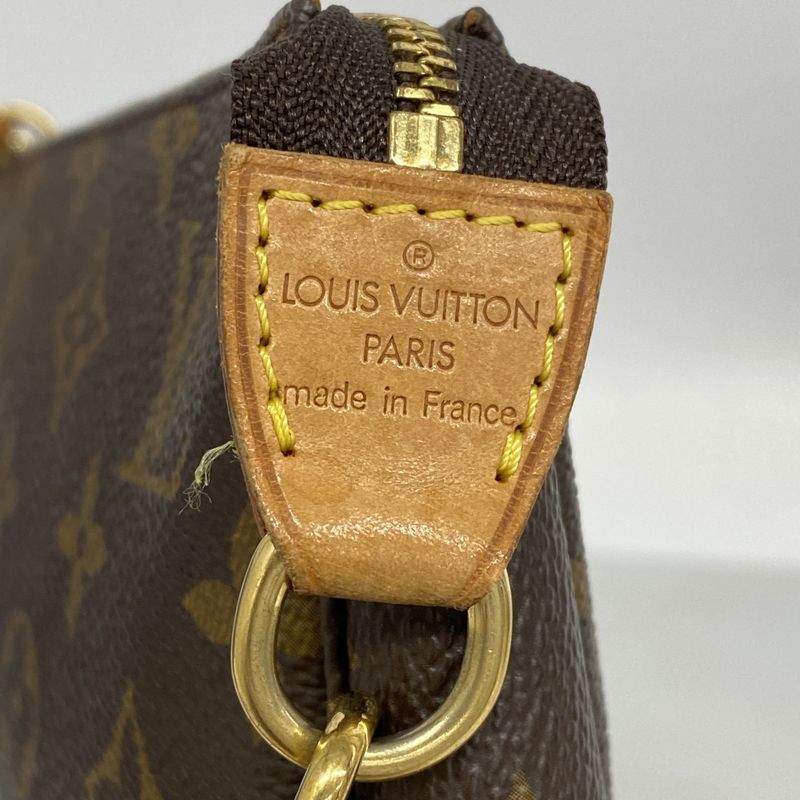 Louis Vuitton Pouch Monogram Pochette Accessoire M51980 Brown Ladies
