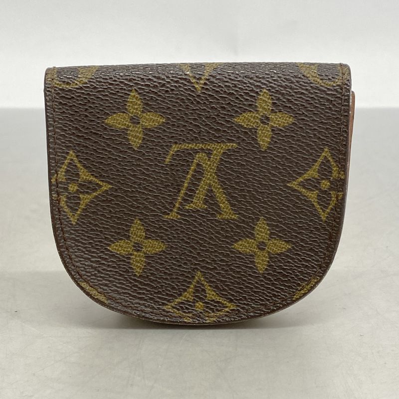 Louis Vuitton Coin Case Monogram Porte Moneguse M61970 Brown Men Women Unisex