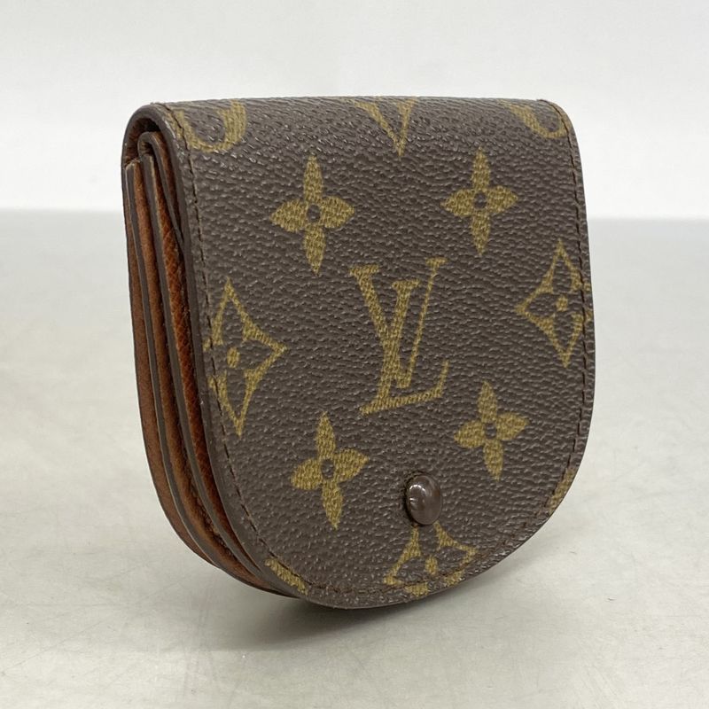 Louis Vuitton Coin Case Monogram Porte Moneguse M61970 Brown Men Women Unisex