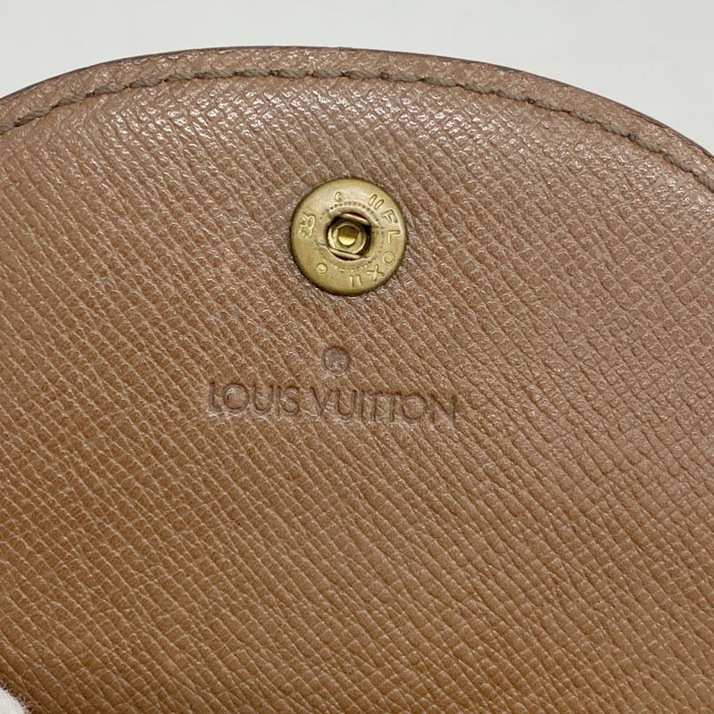 Louis Vuitton Coin Case Monogram Porte Moneguse M61970 Brown Men Women Unisex