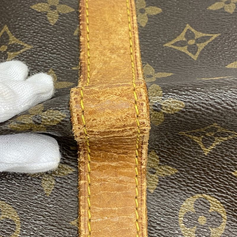 Louis Vuitton Boston Bag Monogram Keepall Bandoliere 60 M41412 Brown Men Women