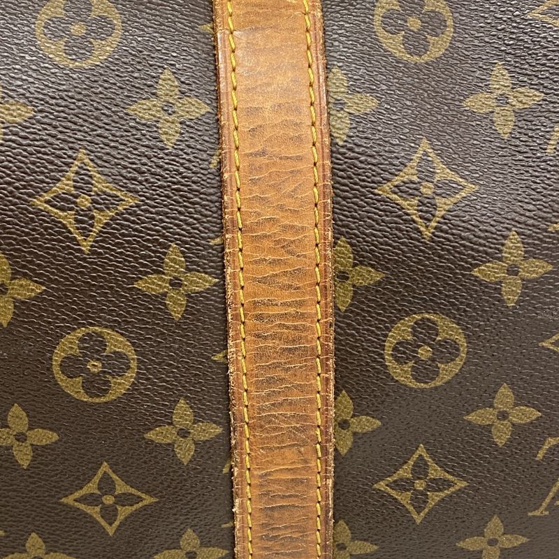 Louis Vuitton Boston Bag Monogram Keepall Bandoliere 60 M41412 Brown Men Women