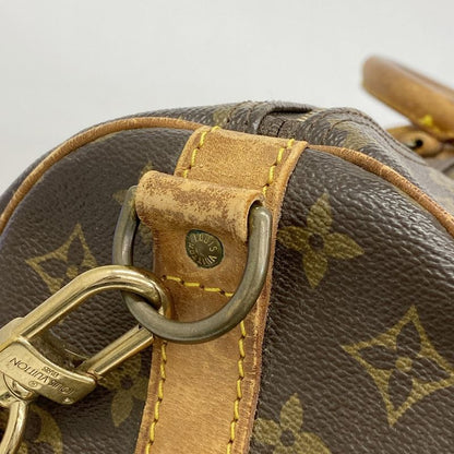 Louis Vuitton Boston Bag Monogram Keepall Bandoliere 60 M41412 Brown Men Women