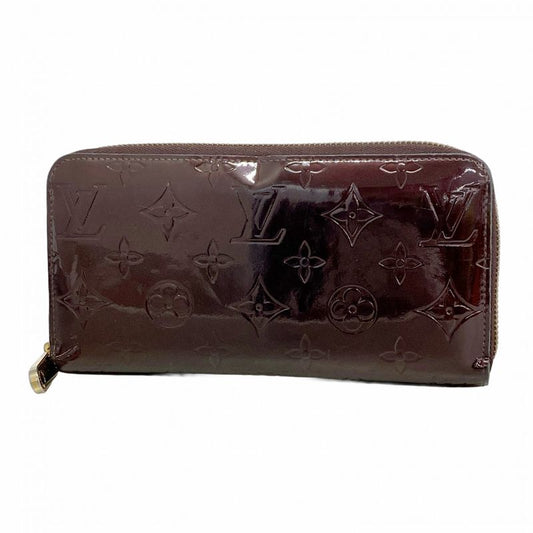Louis Vuitton Vernis Zippy Wallet M93522 Amarante Women's Long Wallet
