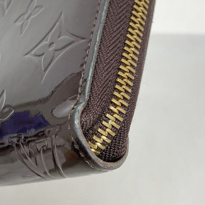 Louis Vuitton Vernis Zippy Wallet M93522 Amarante Women's Long Wallet