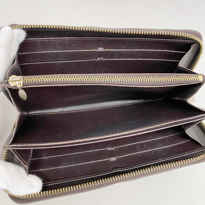 Louis Vuitton Vernis Zippy Wallet M93522 Amarante Women's Long Wallet
