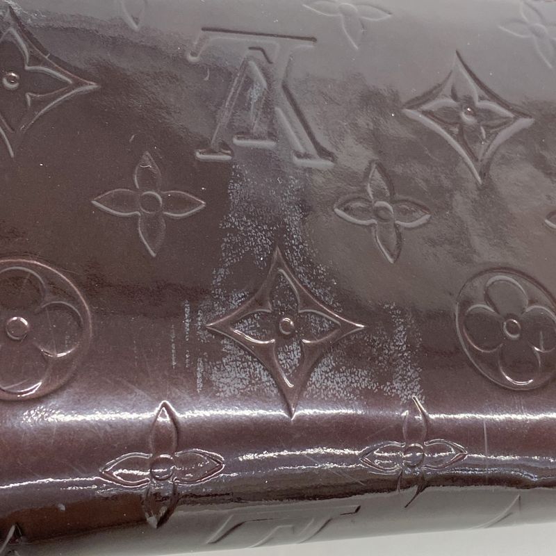 Louis Vuitton Vernis Zippy Wallet M93522 Amarante Women's Long Wallet