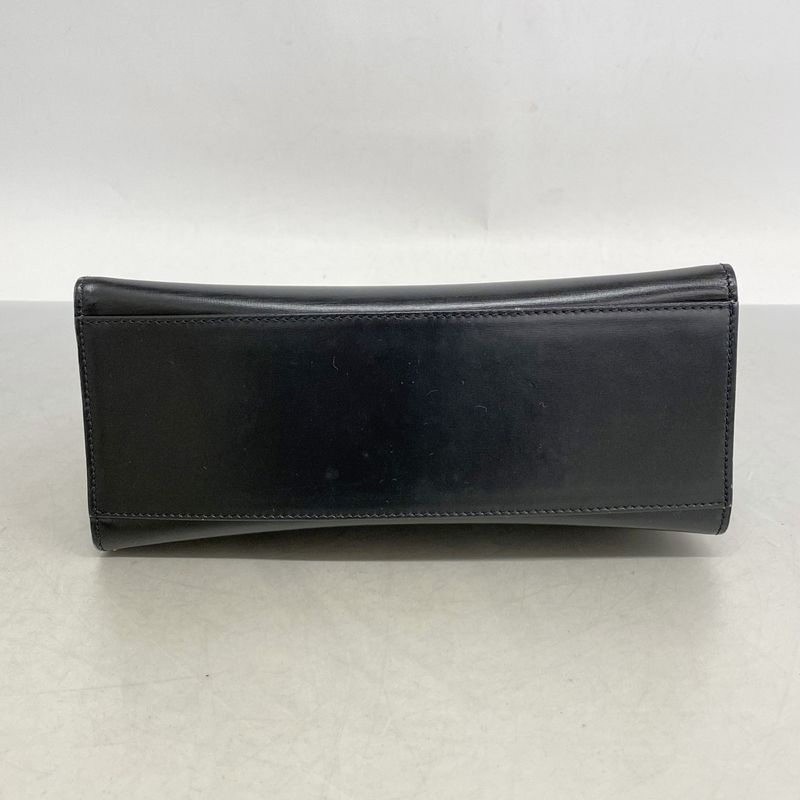 Celine Handbag Leather Black Gold Hardware Women