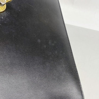 Celine Handbag Leather Black Gold Hardware Women