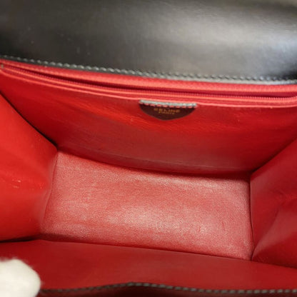 Celine Handbag Leather Black Gold Hardware Women