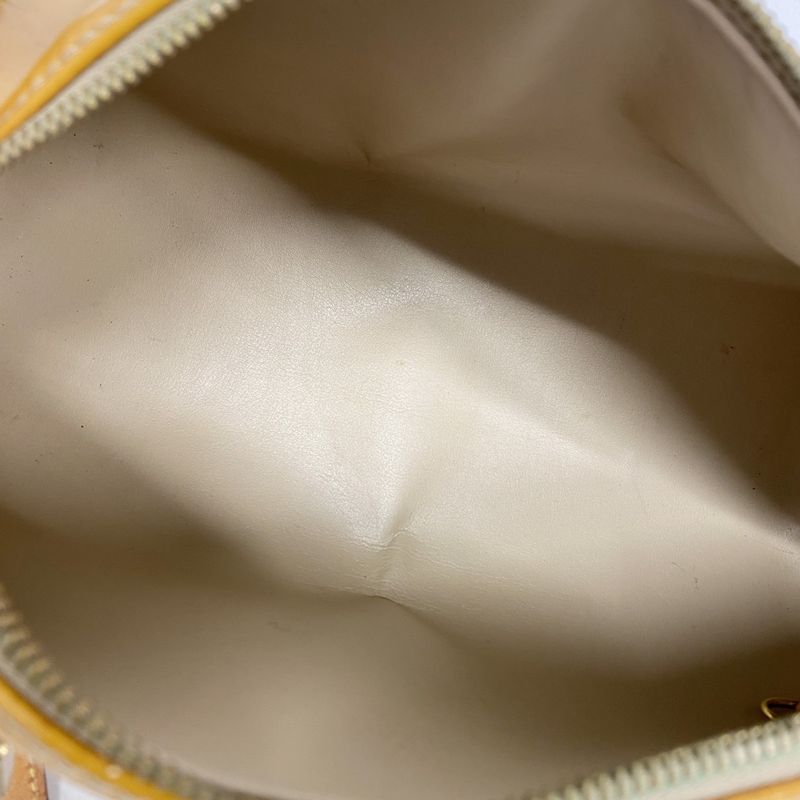 Louis Vuitton Handbag Vernis Bedford M91006 Beige Women's