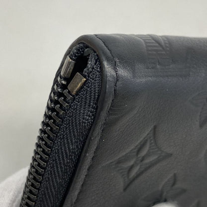 Louis Vuitton Long Wallet Monogram Shadow Zippy Wallet Horizontal M80333 Black