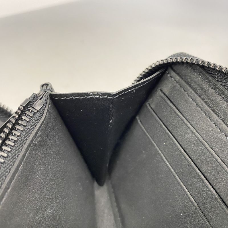Louis Vuitton Long Wallet Monogram Shadow Zippy Wallet Horizontal M80333 Black