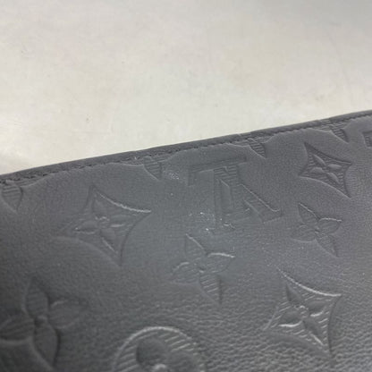 Louis Vuitton Long Wallet Monogram Shadow Zippy Wallet Horizontal M80333 Black