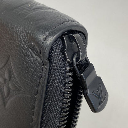 Louis Vuitton Long Wallet Monogram Shadow Zippy Wallet Horizontal M80333 Black