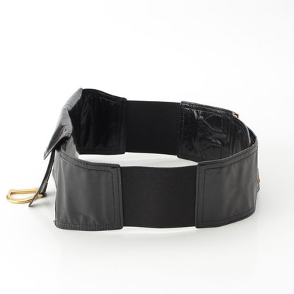 Christian Dior Leather Saddle Belt Body Bag Black