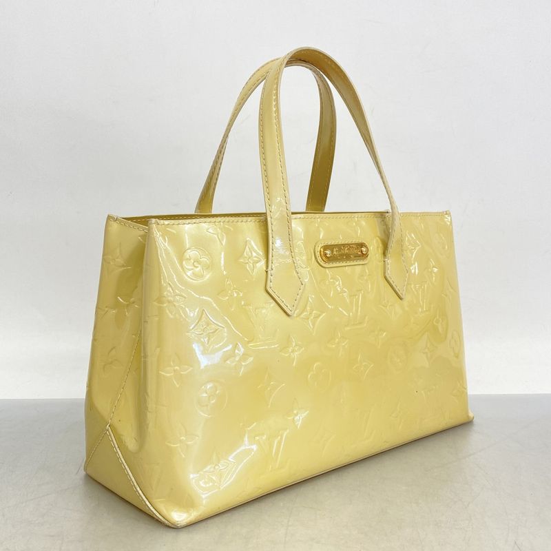 Louis Vuitton Vernis Wilshire PM M91452 Bronze Coraille Women's