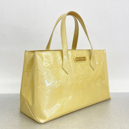 Louis Vuitton Vernis Wilshire PM M91452 Bronze Coraille Women's