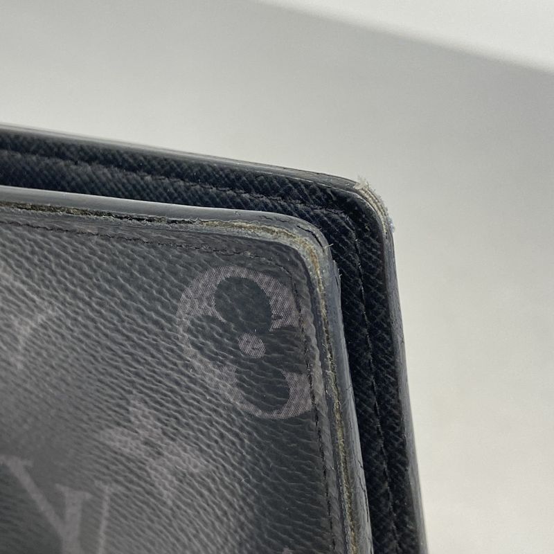 Louis Vuitton Monogram-eclipse Portefeuille Blazer M61697 Black Men's Long
