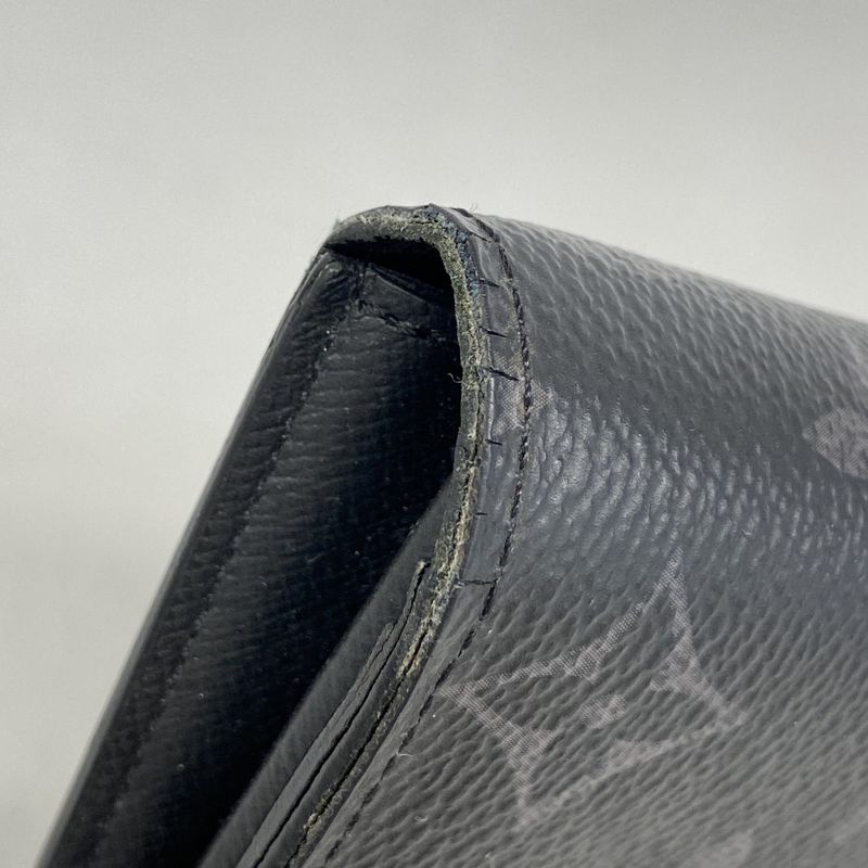 Louis Vuitton Monogram-eclipse Portefeuille Blazer M61697 Black Men's Long