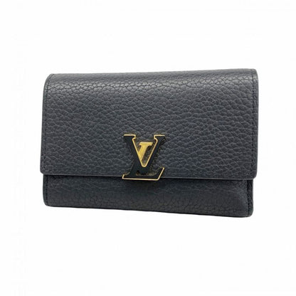 Louis Vuitton Trifold Wallet Taurillon Portefeuille Capucines Compact M62157